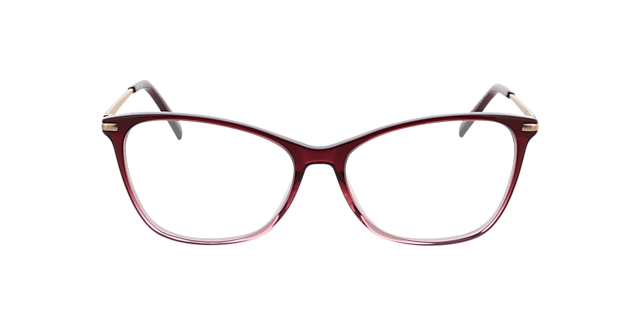 Emily Gradient Red  &  Gold  &  Red AcetatEyeglass Frames von B24, Vorderansicht