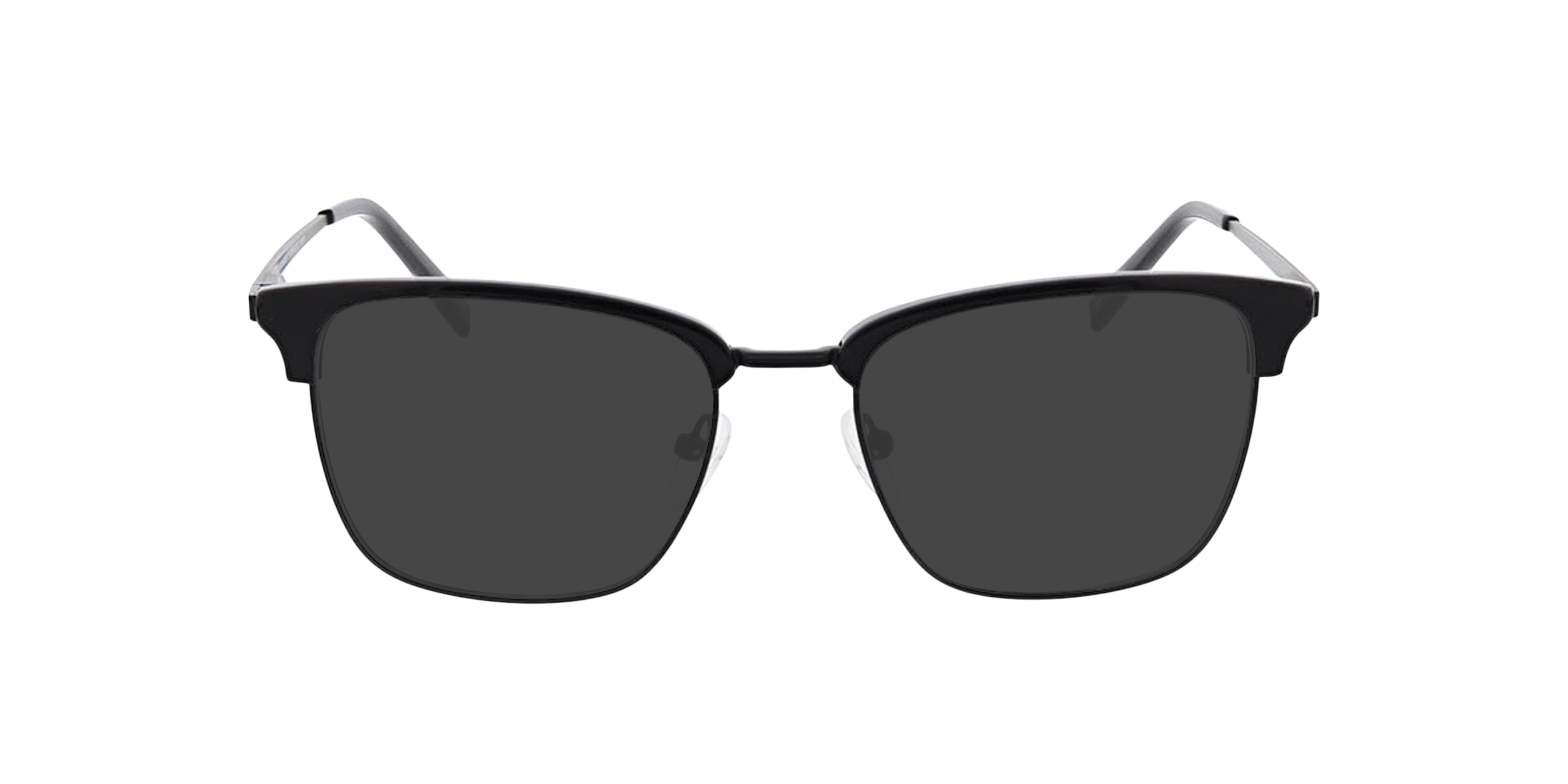 Tupelo Zwart  &  matzwart MetaalEyeglass Frames van B24, met getinte lenzen