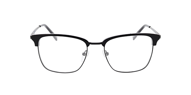 Tupelo Black & Matt Black MetallEyeglass Frames von B24, Vorderansicht