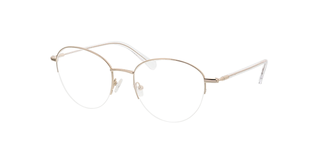Portland Goud MetaalEyeglass Frames van B24, Hoekweergave