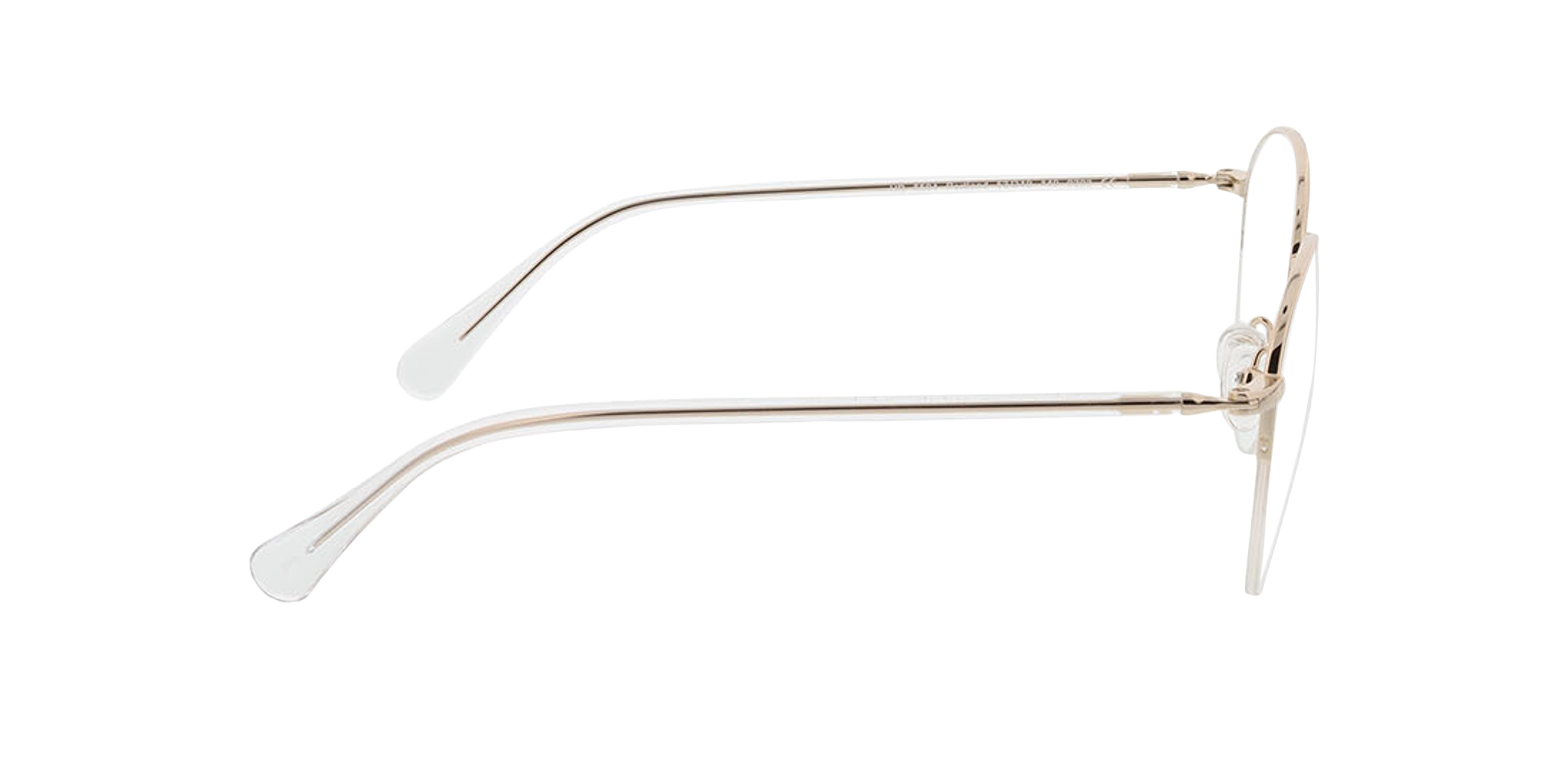 Portland Goud MetaalEyeglass Frames van B24, Zijaanzicht