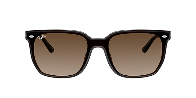 RB4466D Dunkelbraun transparent KunststoffSunglass Frames von B24, mit getönten Gläsern