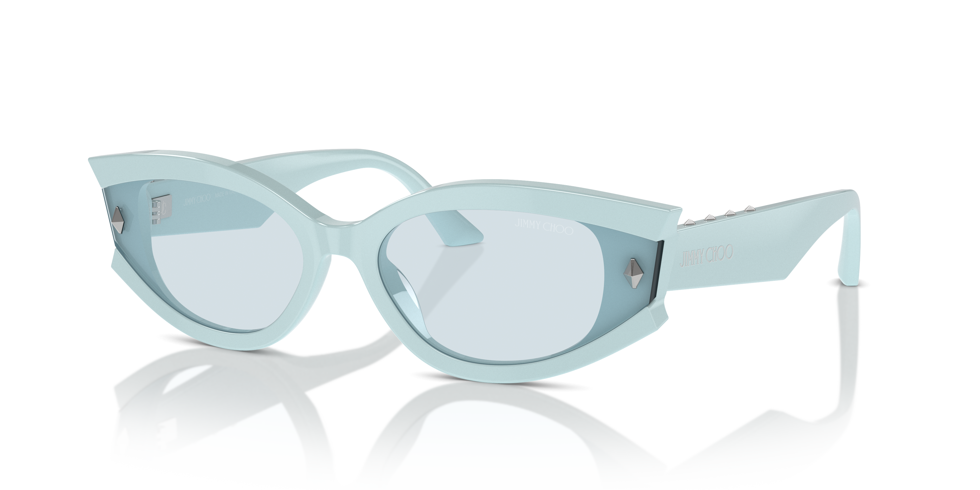 JC5015U Azure AcetaatSunglass Frames van B24, Hoekweergave