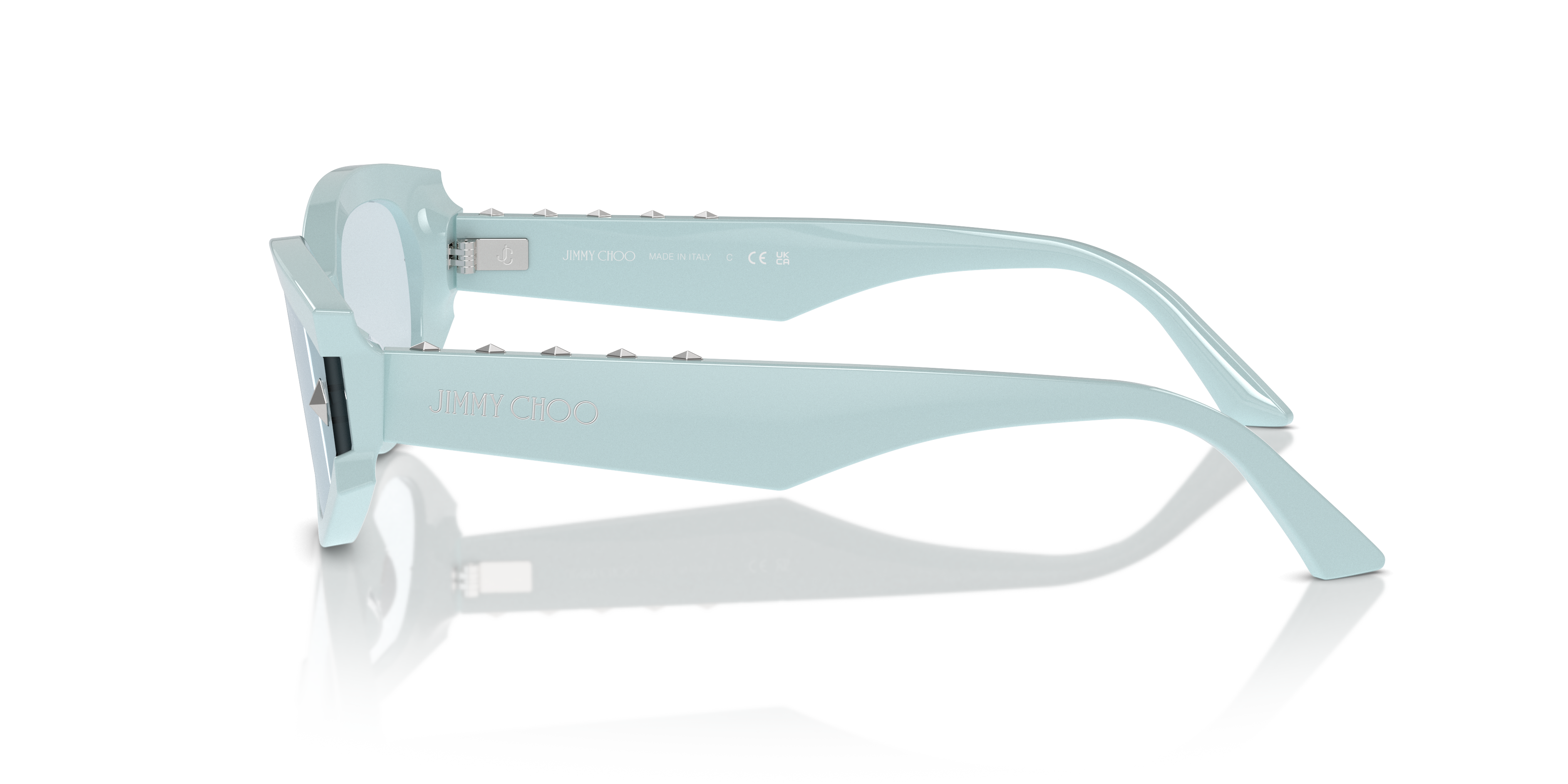 JC5015U Azure AcetaatSunglass Frames van B24, Zijaanzicht