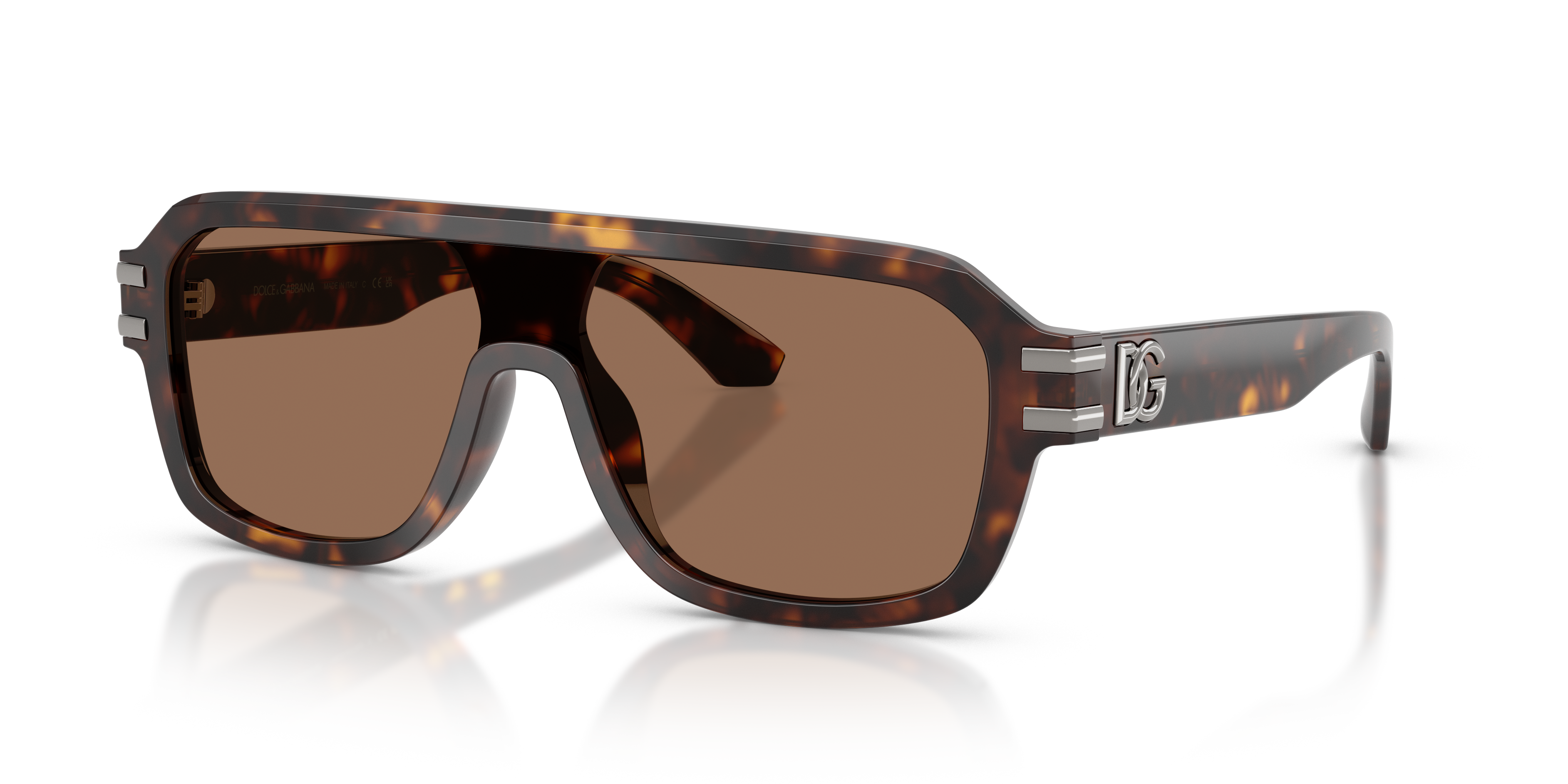 DG4507 Havana AcetaatSunglass Frames van B24, Hoekweergave
