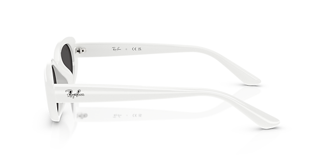 RB4441D Weiß KunststoffSunglass Frames von B24, Seitenansicht