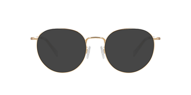 Ceo Large Light Gold Titanium TitanEyeglass Frames von B24, mit getönten Gläsern