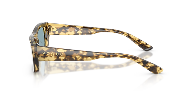 VO5657SU Brown & Beige Tortoise AcetatSunglass Frames von B24, Seitenansicht