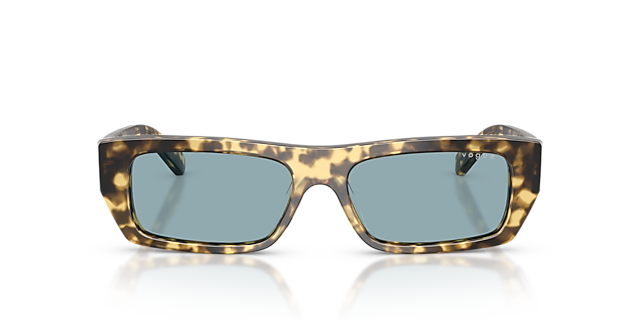 VO5657SU Brown & Beige Tortoise AcetatSunglass Frames von B24, Vorderansicht