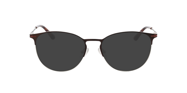 Cambridge Brown  &  Orange  &  Silver MetallEyeglass Frames von B24, mit getönten Gläsern