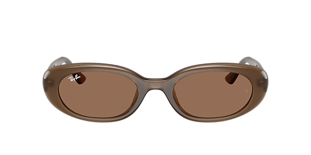 RB4441D Opal Brown KunststoffSunglass Frames von B24, mit getönten Gläsern