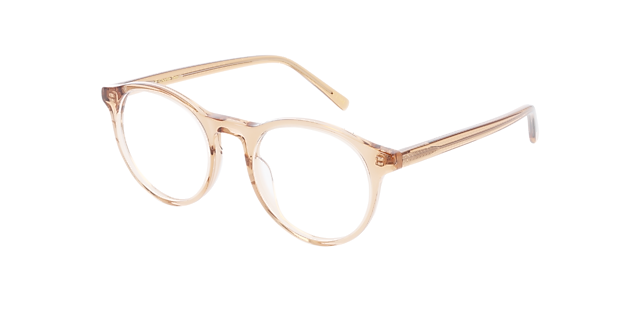 Ruben Crystal Caramel AcetaatEyeglass Frames van B24, Hoekweergave
