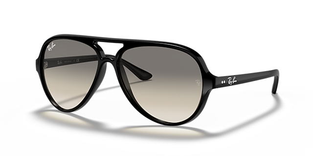 RB4125 Schwarz KunststoffSunglass Frames von B24, Dreiviertelansicht