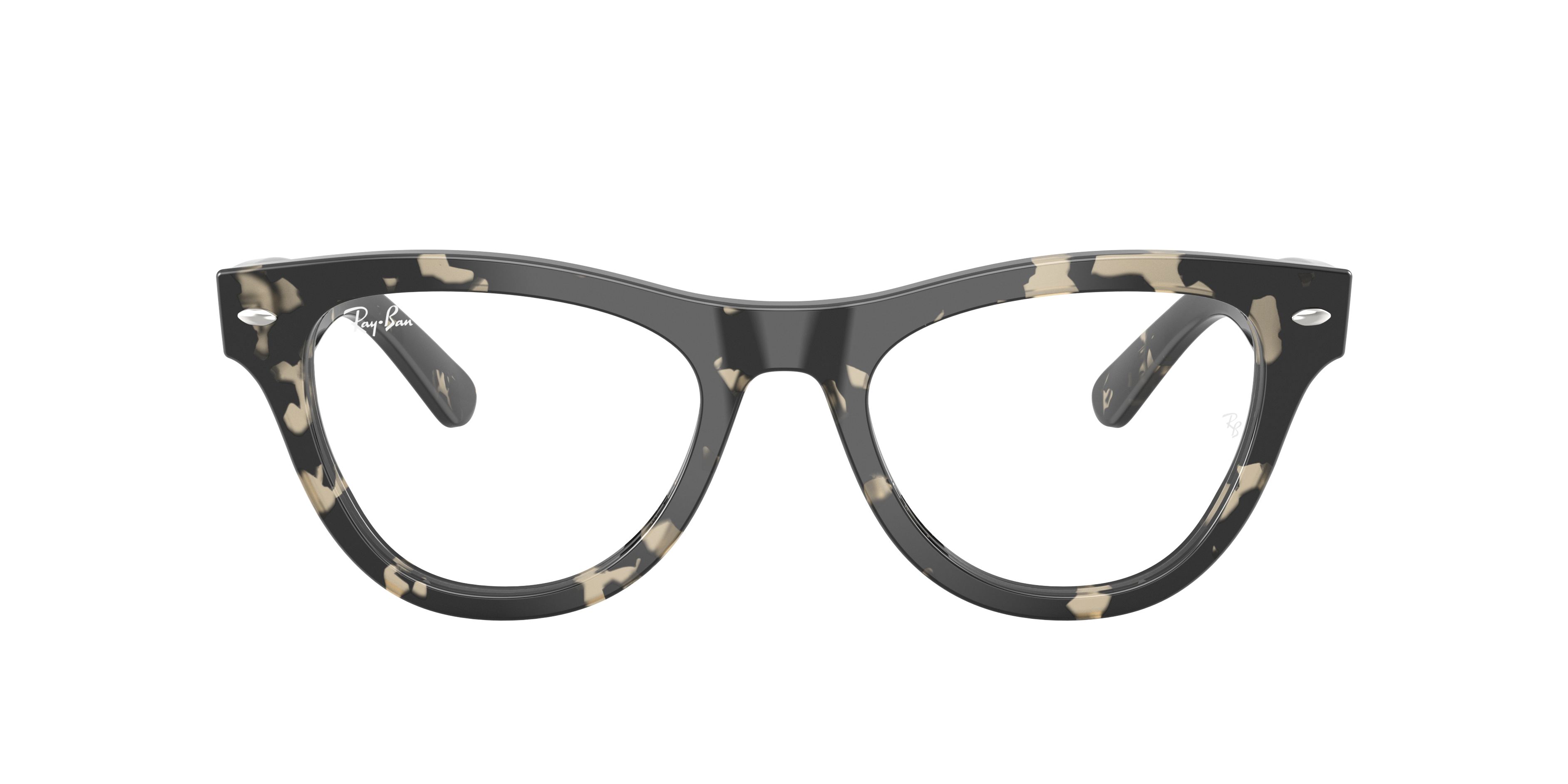 Ray-Ban 8056262489260 Grey Tortoise/black/transparent Light Brown, Size: Large