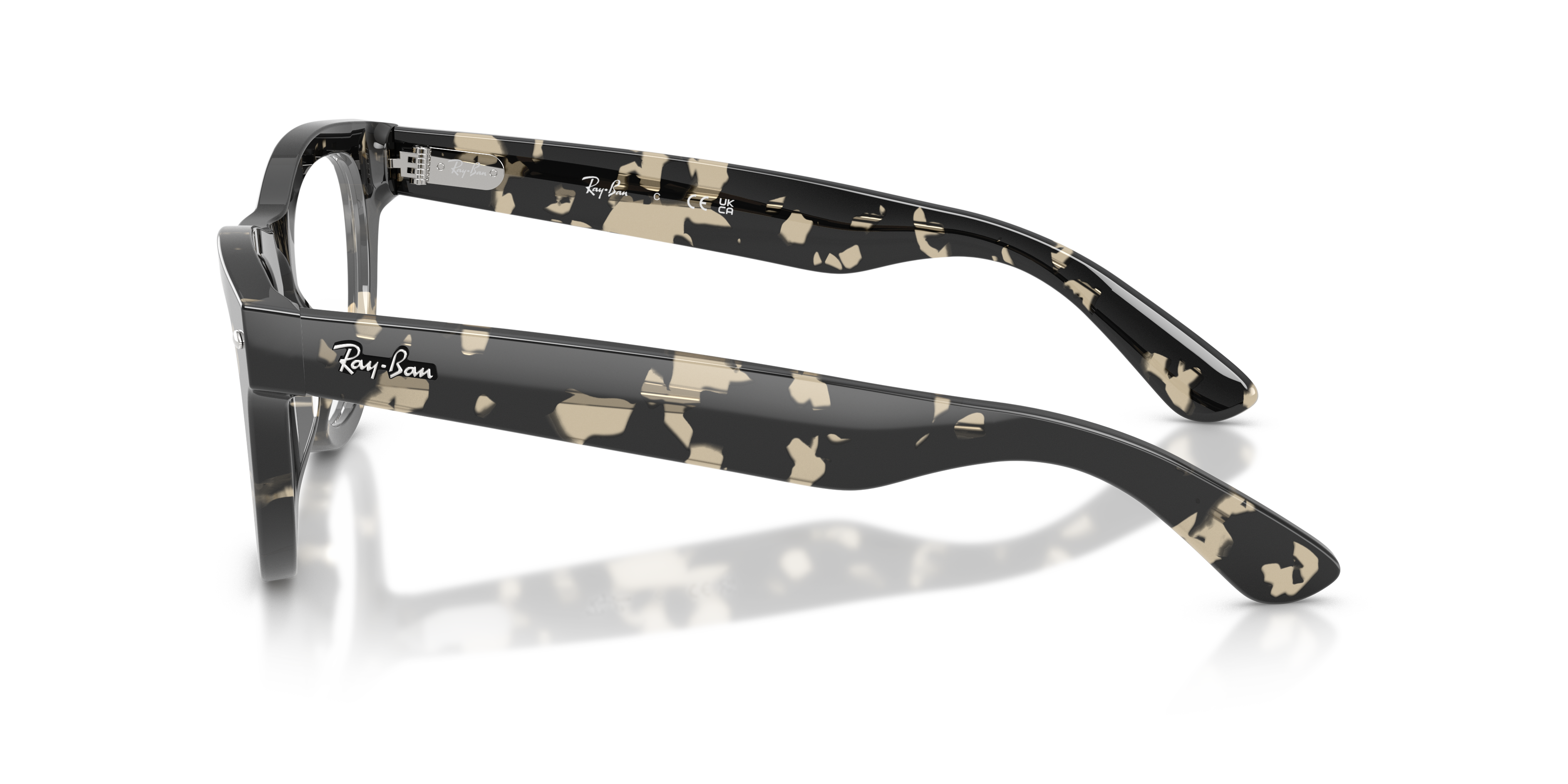 RB5510 Grey Tortoise AcetatEyeglass Frames von B24, Seitenansicht