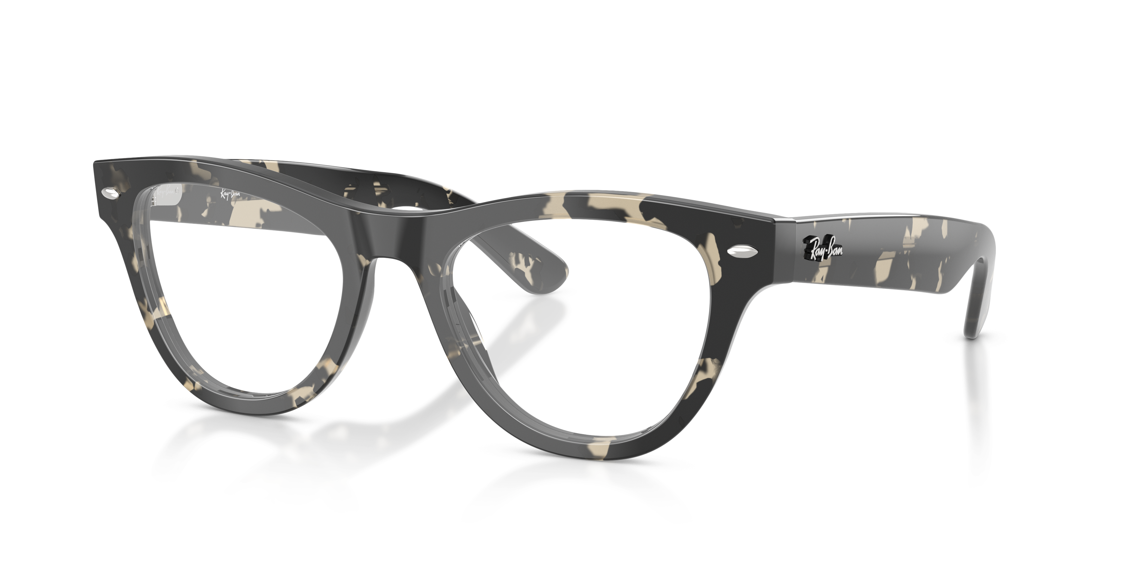 RB5510 Grey Tortoise AcetatEyeglass Frames von B24, Dreiviertelansicht