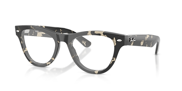 RB5510 Grey Tortoise AcetaatEyeglass Frames van B24, Hoekweergave
