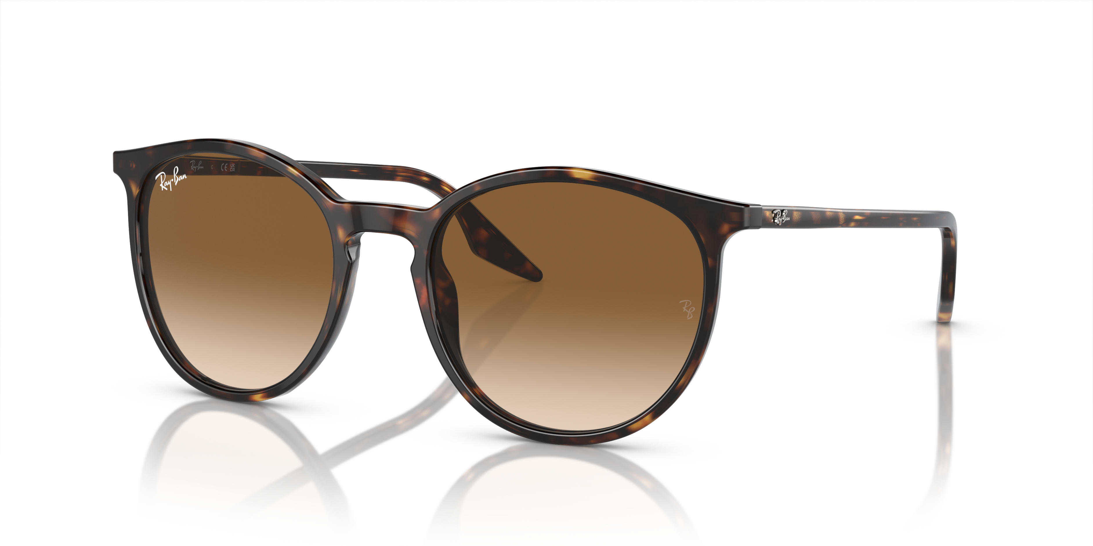 RB2204 Havana AcetatSunglass Frames von B24, Dreiviertelansicht