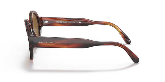 AR 903M Havana gestreift AcetatSunglass Frames von B24, Seitenansicht