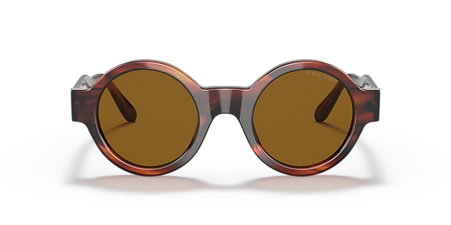 AR 903M Havana gestreift AcetatSunglass Frames von B24, Vorderansicht