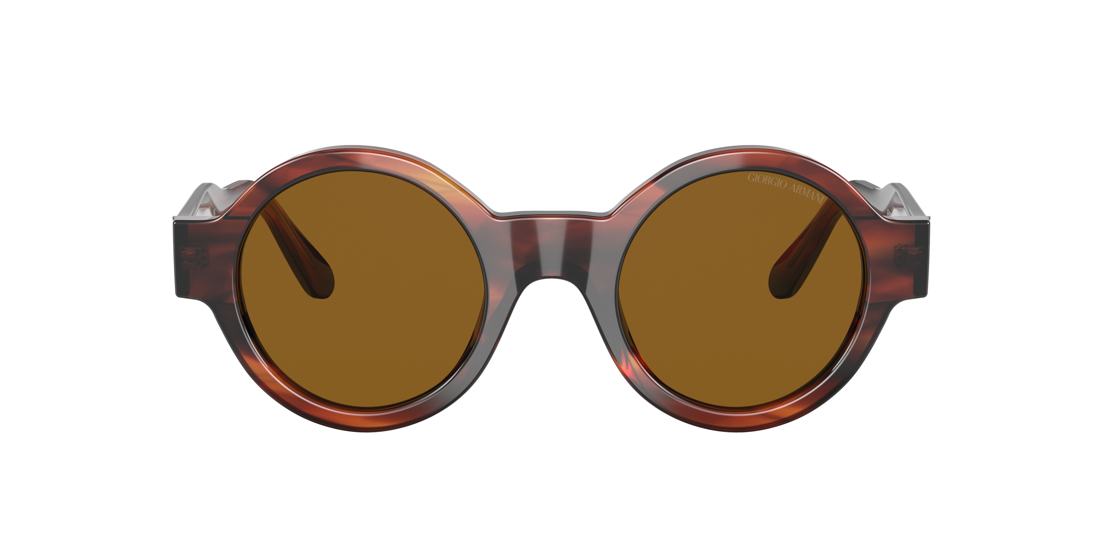 AR 903M Havana gestreept AcetaatSunglass Frames van B24, met getinte lenzen