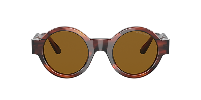 AR 903M Havana gestreift AcetatSunglass Frames von B24, mit getönten Gläsern