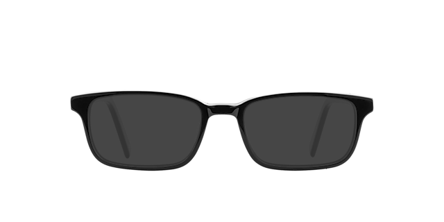 Teddy Jet Black AcetatEyeglass Frames von B24, mit getönten Gläsern