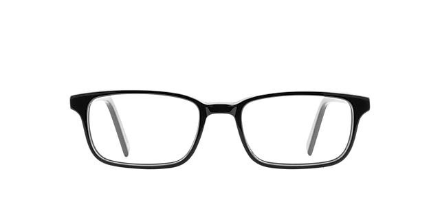 Teddy Jet Black AcetatEyeglass Frames von B24, Vorderansicht