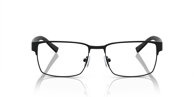 AX1019 Matt Schwarz MetallEyeglass Frames von B24, Vorderansicht