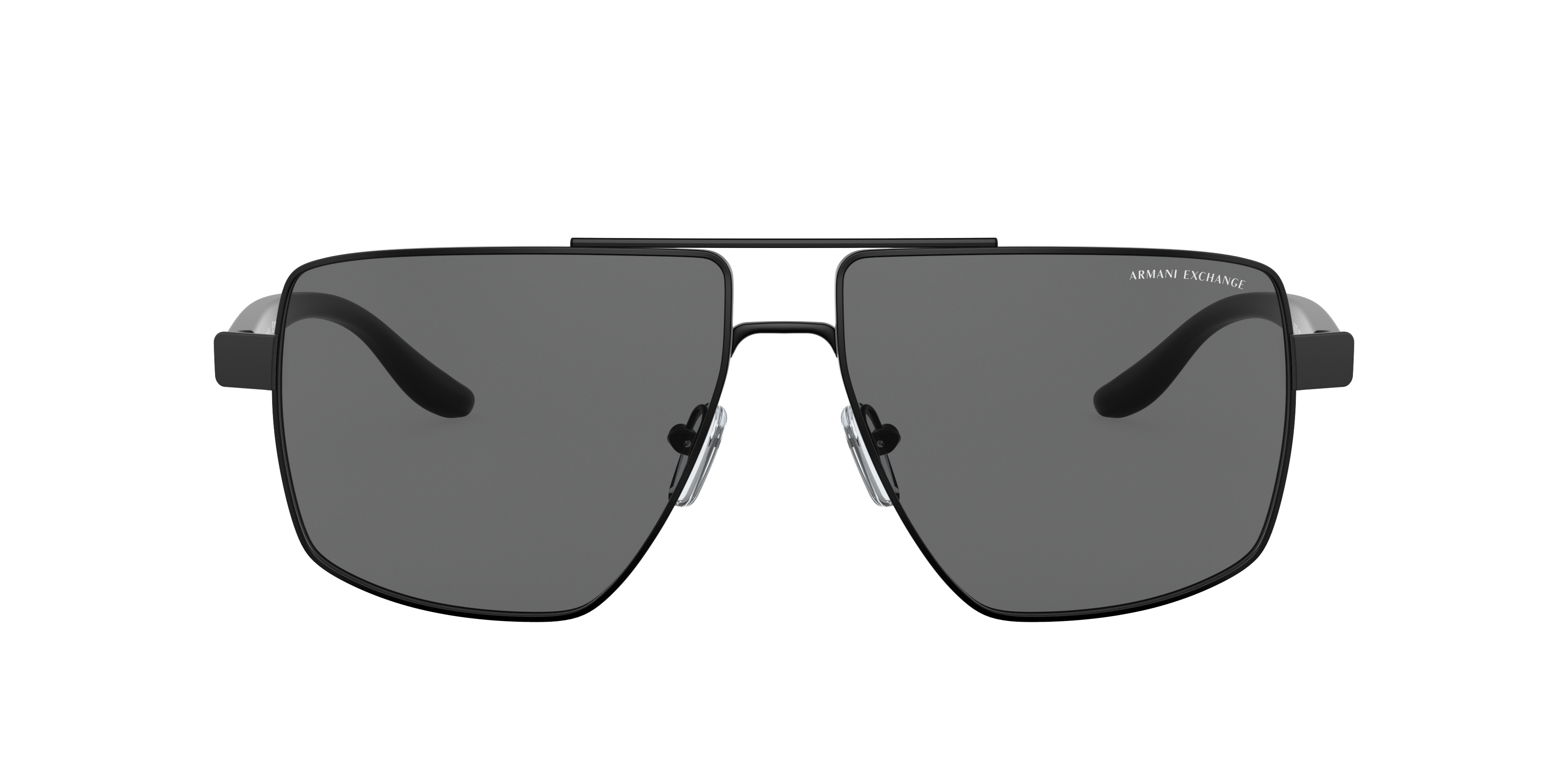 AX2037S Matt Schwarz MetallSunglass Frames von B24, mit getönten Gläsern