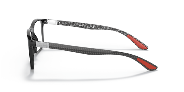 RB8908 Zwart KunststofEyeglass Frames van B24, Zijaanzicht