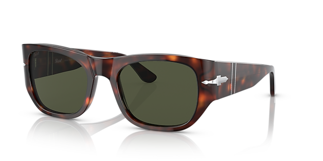 PO3308S Havana AcetaatSunglass Frames van B24, Hoekweergave