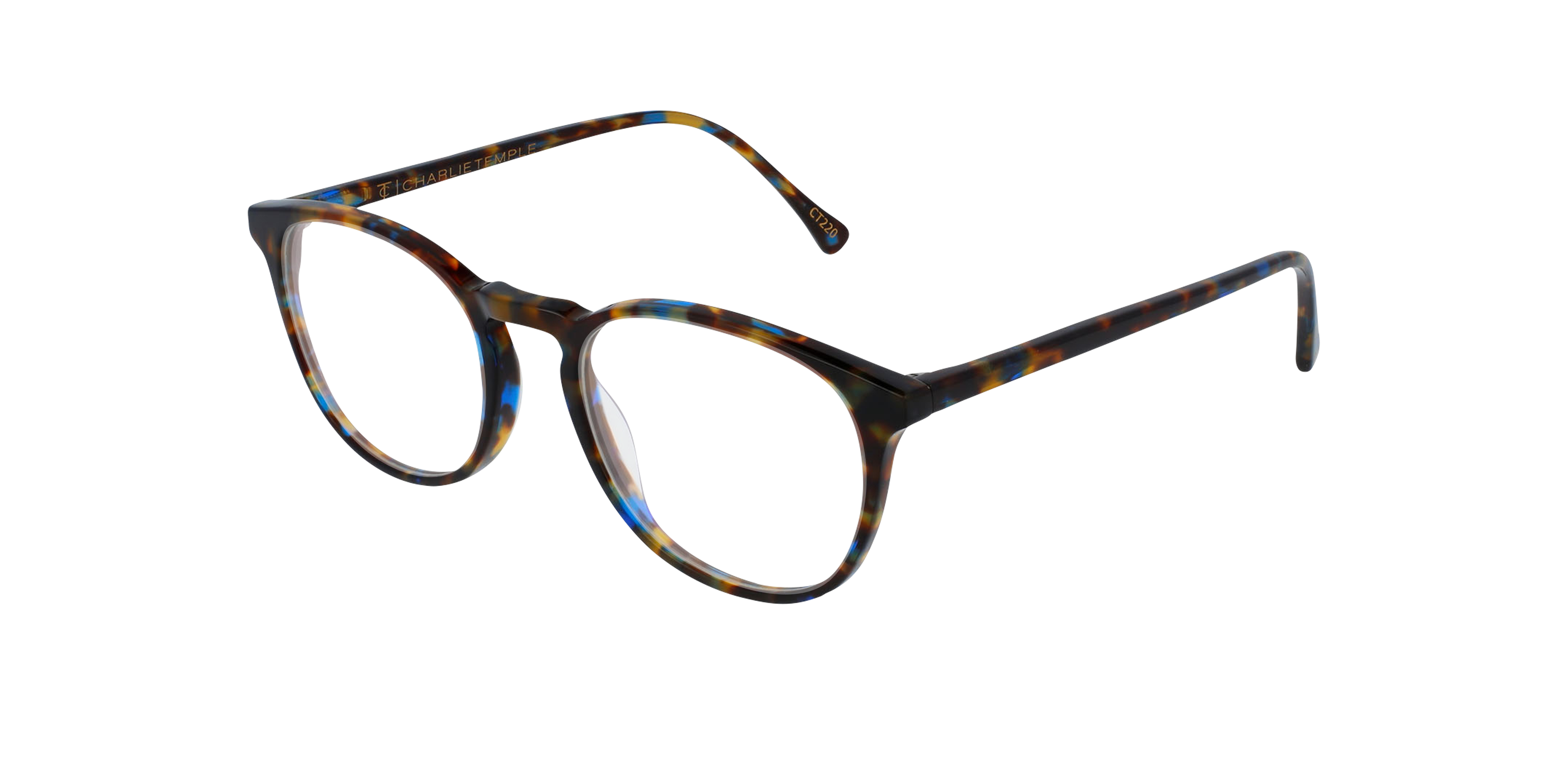 Neil Admiral Tortoise AcetatEyeglass Frames von B24, Dreiviertelansicht