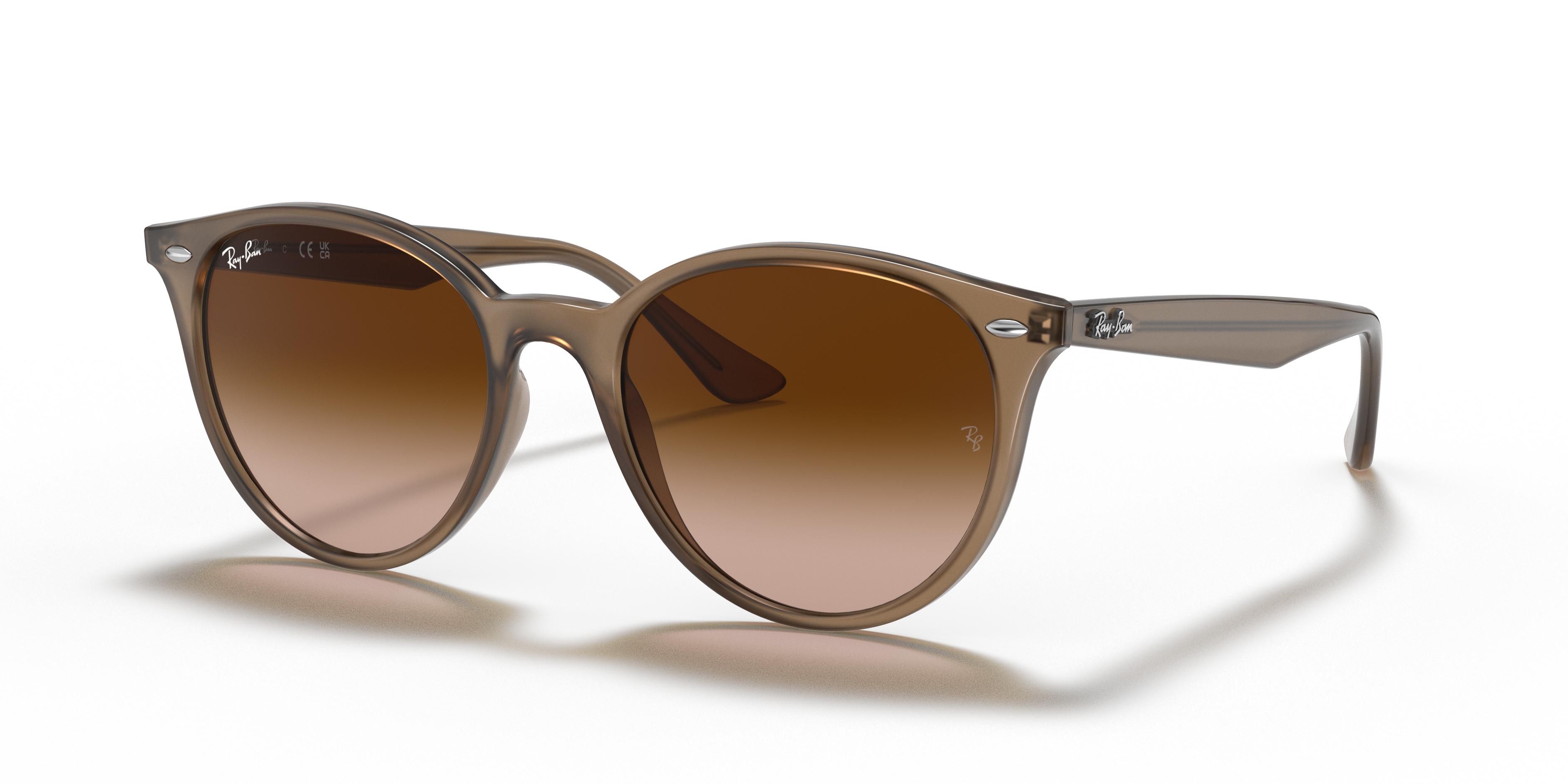 RB4305 Beige KunststoffSunglass Frames von B24, Dreiviertelansicht