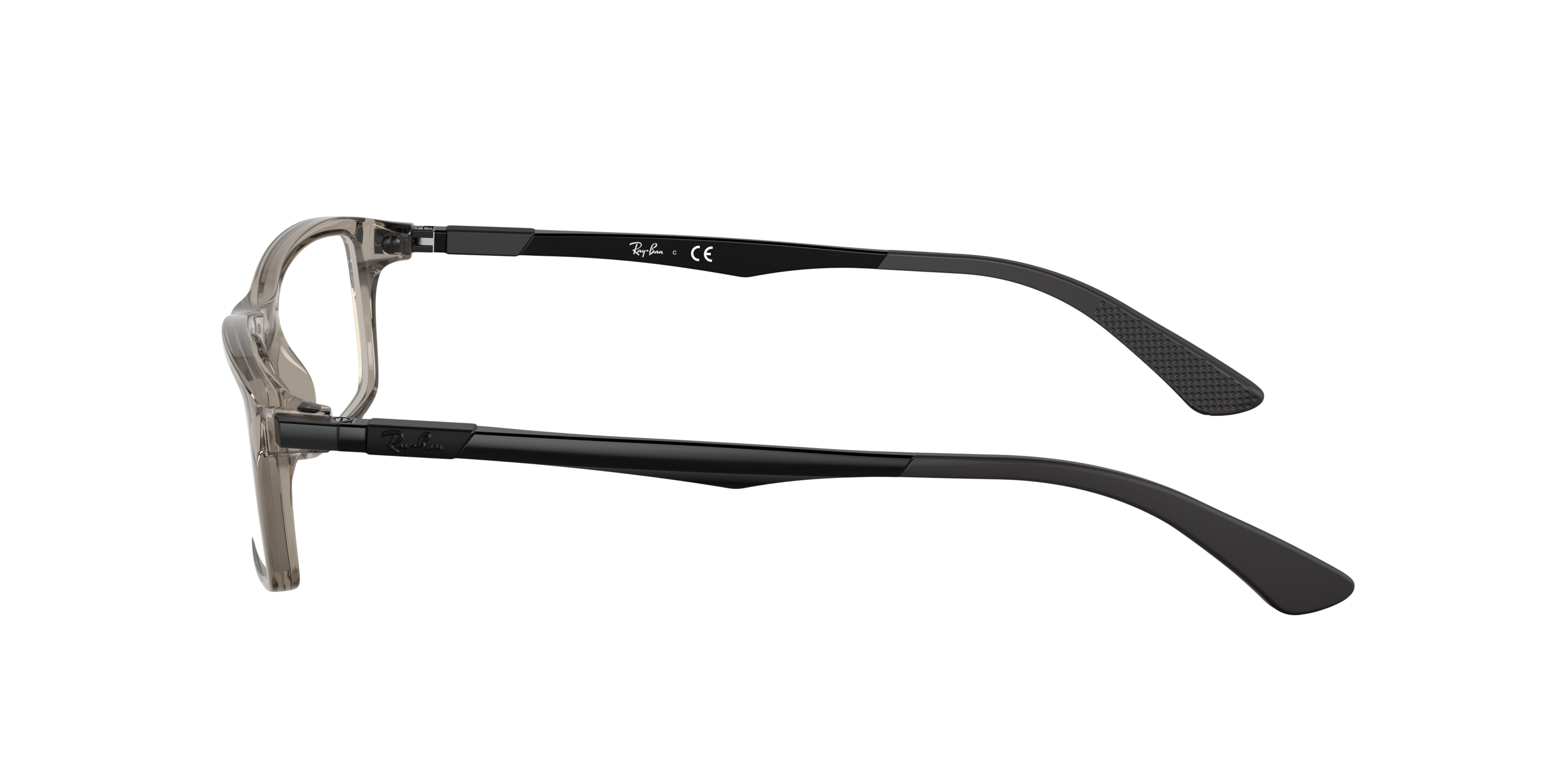 RB7017 Transparen Grey KunststofEyeglass Frames van B24, Zijaanzicht