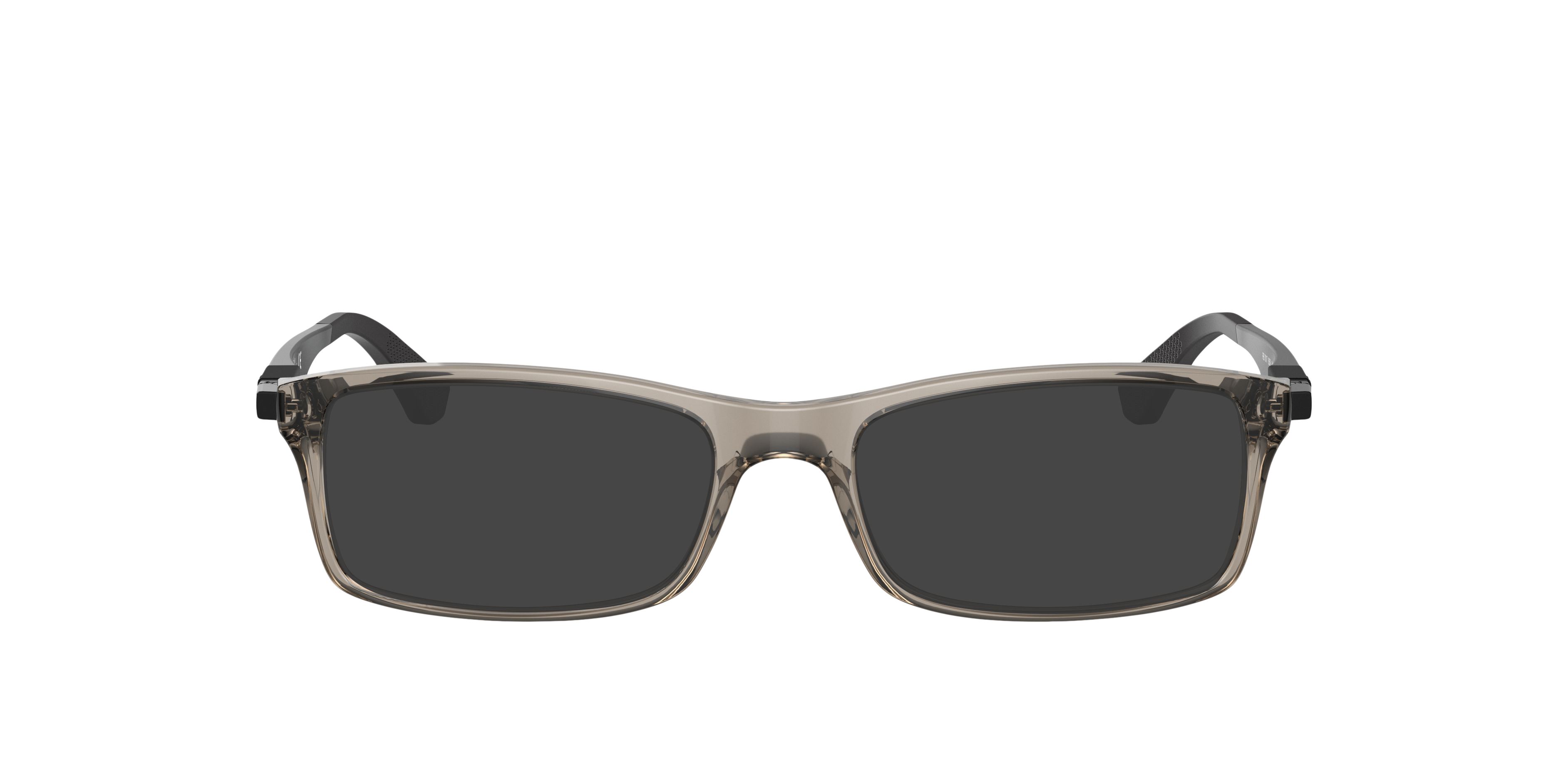 RB7017 Transparen Grey KunststofEyeglass Frames van B24, met getinte lenzen