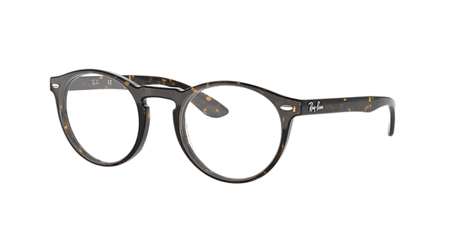 RB5283 Donker Havana AcetaatEyeglass Frames van B24, Hoekweergave
