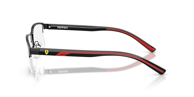 FZ7015 Glänzendes Schwarz MetallEyeglass Frames von B24, Seitenansicht