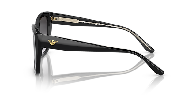 EA4198 Zwart AcetaatSunglass Frames van B24, Zijaanzicht