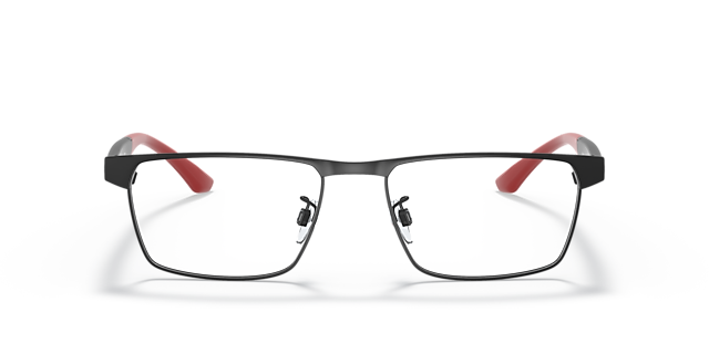 EA1124 Matzwart MetaalEyeglass Frames van B24, Vooraanzicht