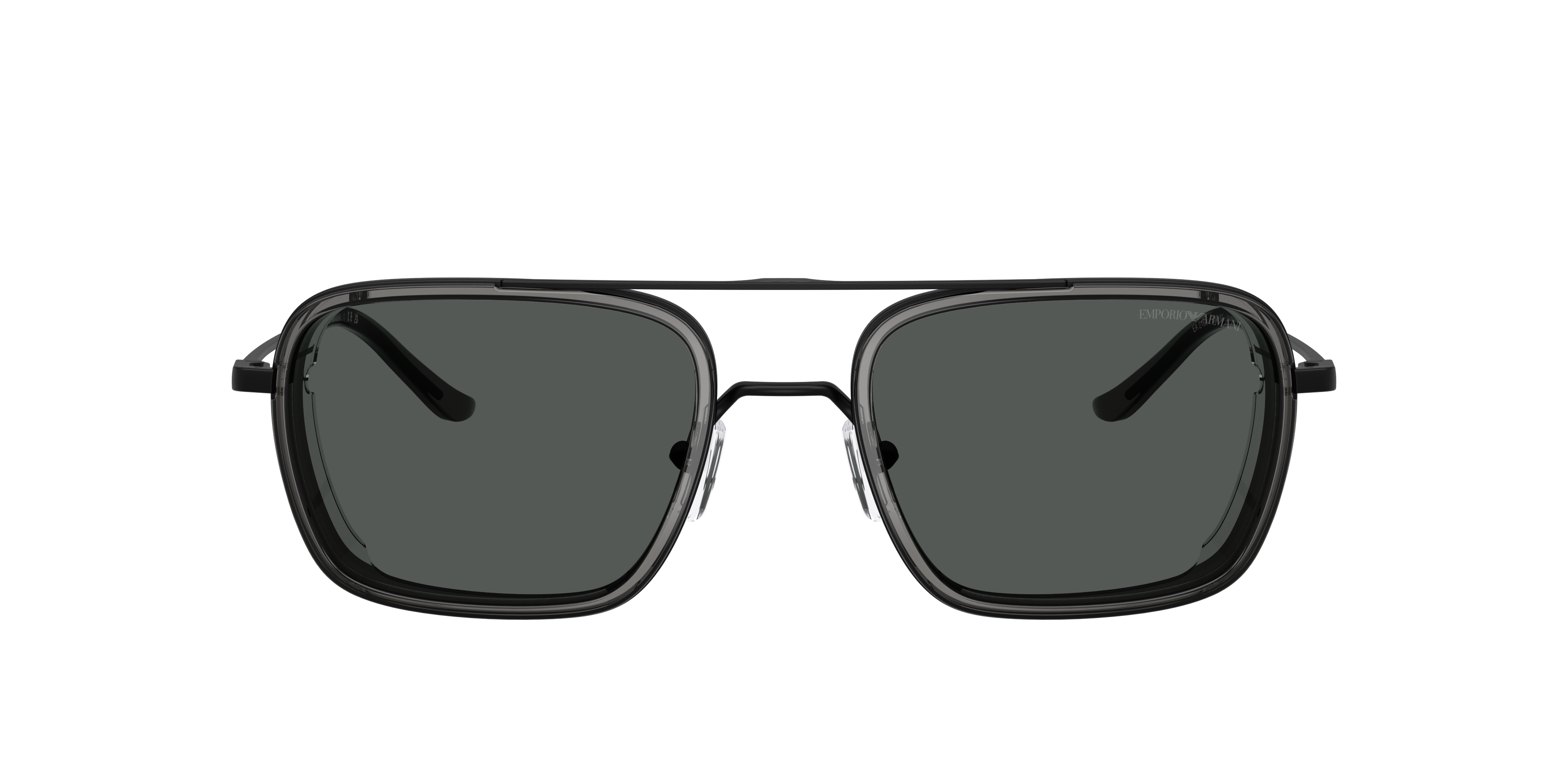 EA2162 Matt Schwarz MetallSunglass Frames von B24, mit getönten Gläsern