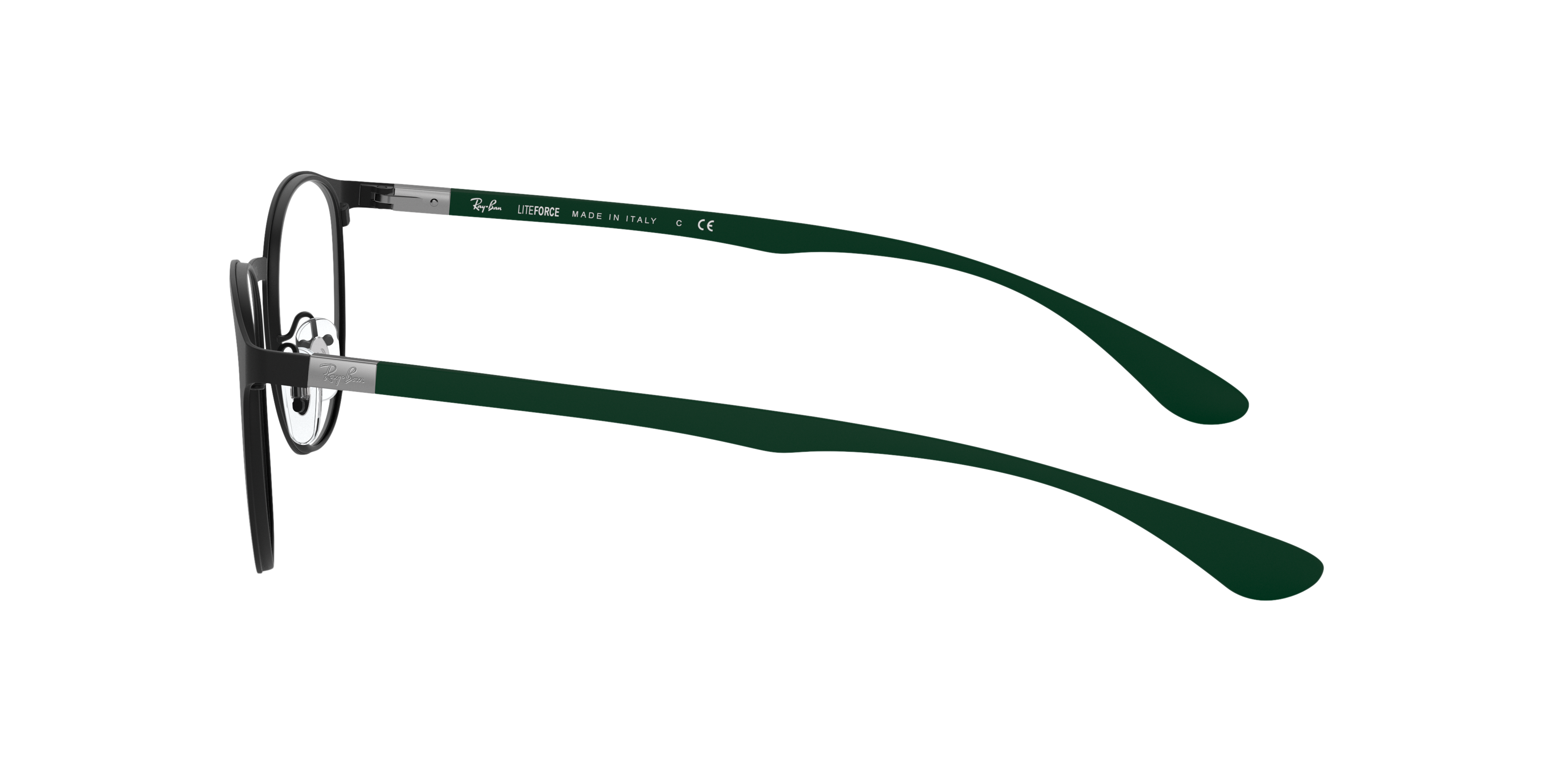 RB6355 Schwarz MetallEyeglass Frames von B24, Seitenansicht