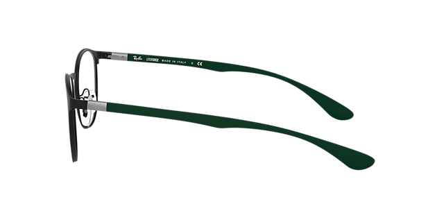 RB6355 Zwart MetaalEyeglass Frames van B24, Zijaanzicht