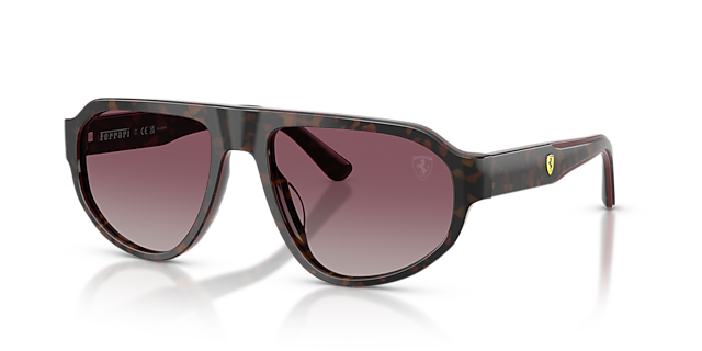 FZ6027U Burgundy Havana AcetaatSunglass Frames van B24, Hoekweergave