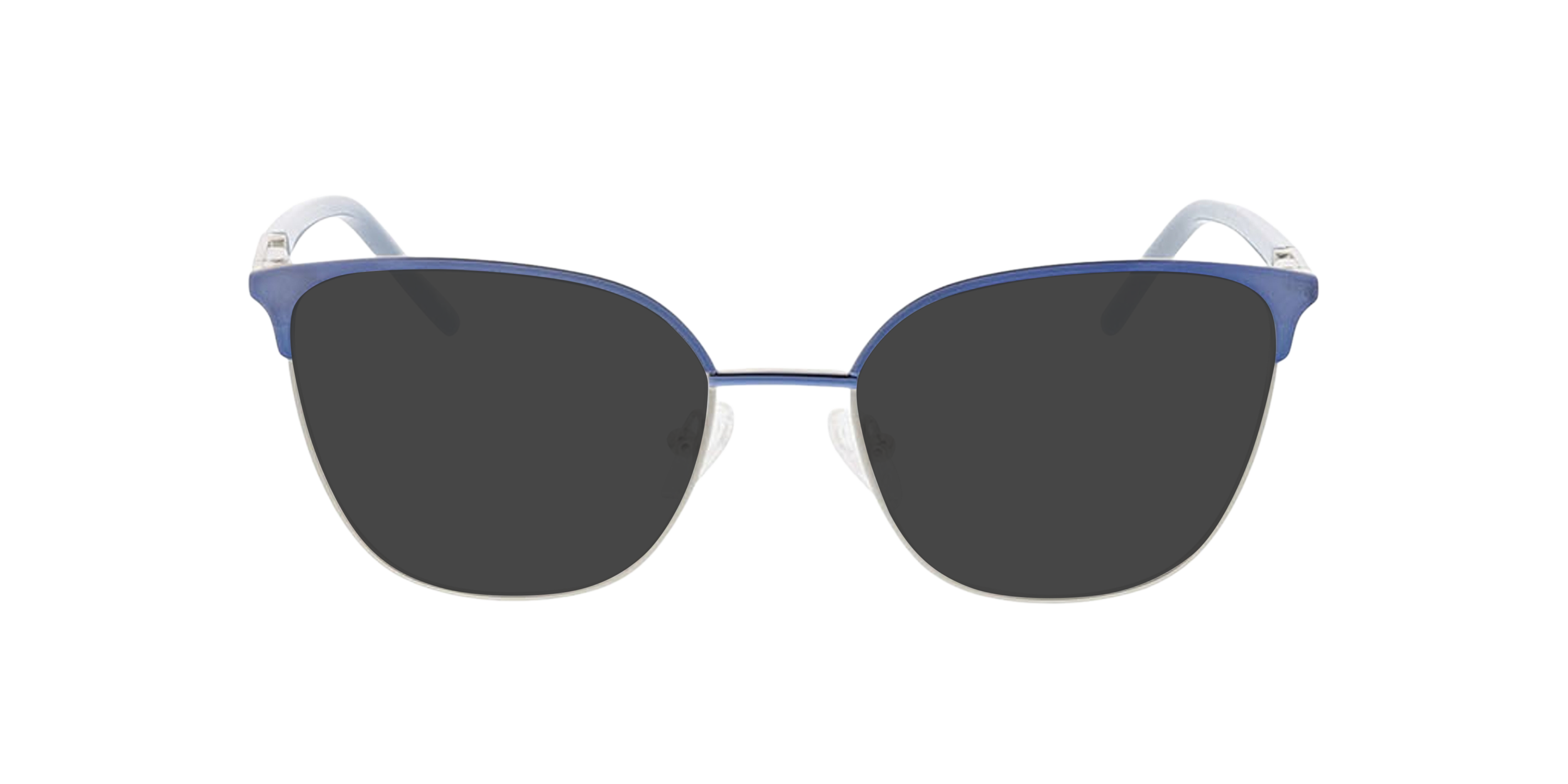 Emma Lichtblauw  &  zilver MetaalEyeglass Frames van B24, met getinte lenzen