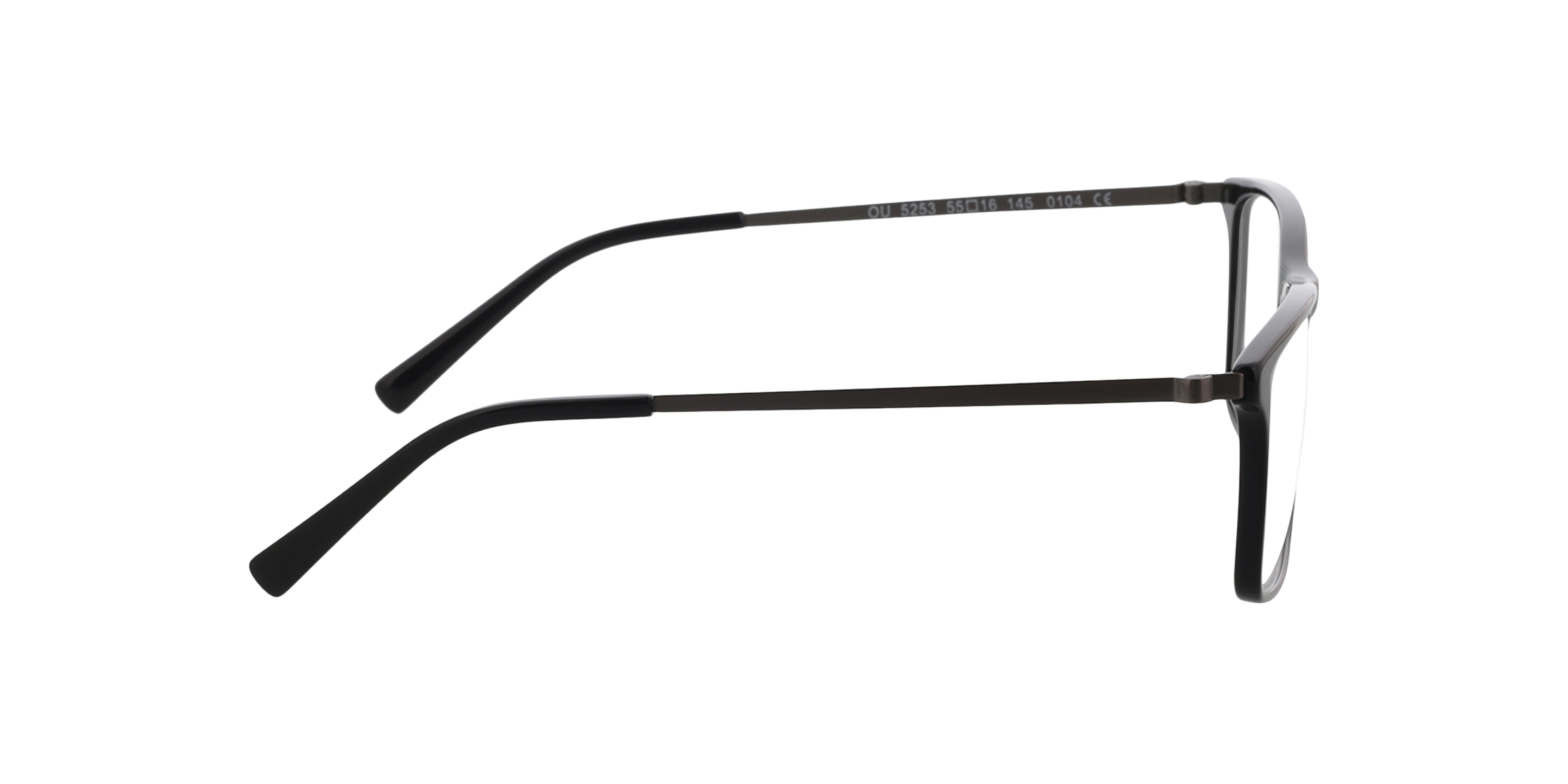 Perry Black  &  Matt Light Gun AcetatEyeglass Frames von B24, Seitenansicht