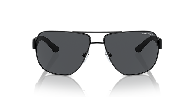 AX2012S Matt Schwarz MetallSunglass Frames von B24, Vorderansicht