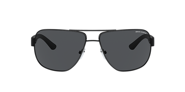 AX2012S Matt Schwarz MetallSunglass Frames von B24, mit getönten Gläsern