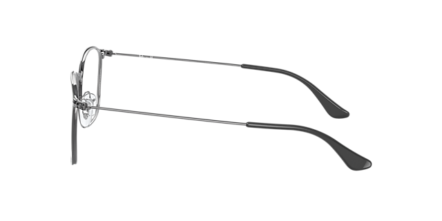 RB6466 Grau auf Gunmetal MetallEyeglass Frames von B24, Seitenansicht