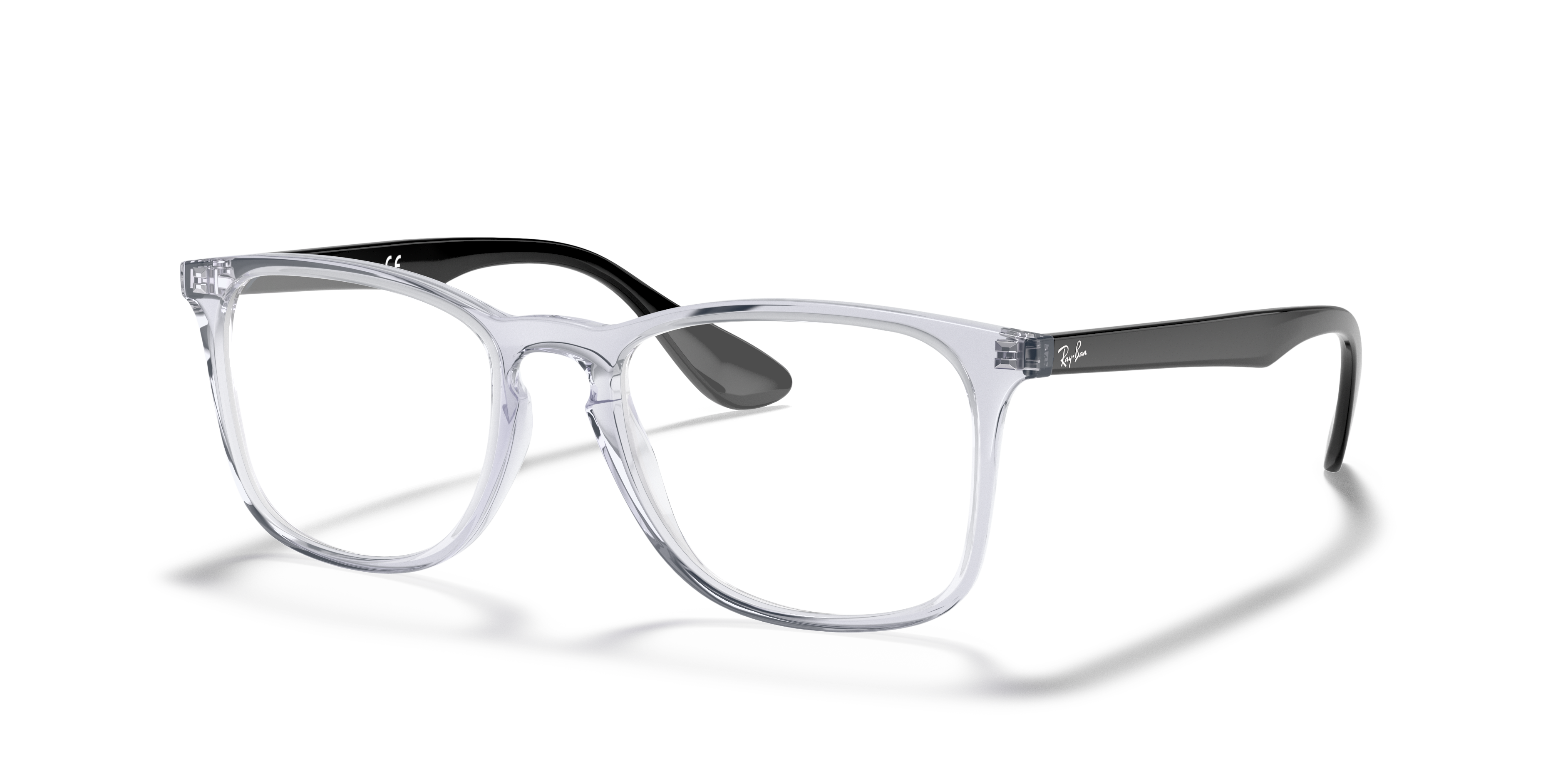 RB7074 Transparant KunststofEyeglass Frames van B24, Hoekweergave